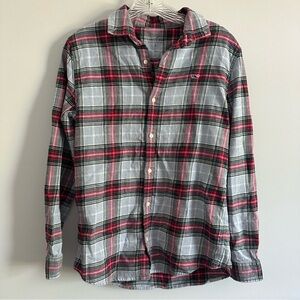 Vineyard Vines Plaid Flannel Button Down Cotton Spandex long sleeve top